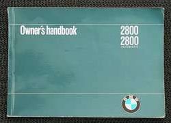 1970 BMW 2800 Owner's Manual