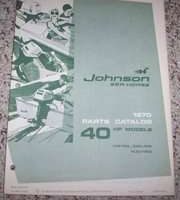 1970 Johnson Sea Horse 40 HP Models Parts Catalog