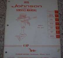 1970 Johnson 4 HP Outboard Motor Service Manual