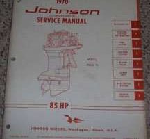 1970 Johnson 85 HP Outboard Motor Service Manual