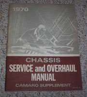 1970 Chevrolet Camaro Service Manual Supplement