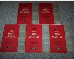 1970 Ford Mustang Shop Service Repair Manual