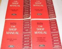 1970 Lincoln Continental Service Manual