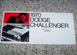 1970 Dodge Challenger Owner's Manual