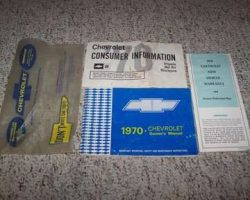 1970 Chevrolet Impala Owner's Manual Set