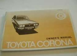 1970 Toyota Corona Owner's Manual