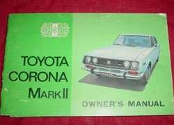 1970 Toyota Corona Mark II Owner's Manual