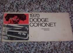 1970 Dodge Coronet Owner's Manual