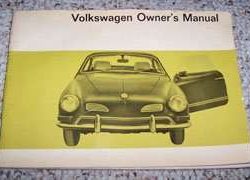 1970 Volkswagen Karmann Ghia Owner's Manual