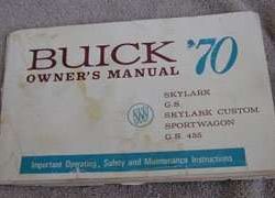 1970 Buick Skylark, Sportwagon Owner's Manual