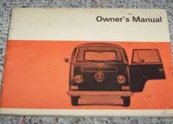 1970 Volkswagen Bus Owner's Manual