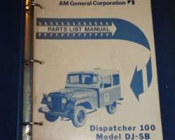 1971 Jeep Dispatcher DJ-5A Service Manual