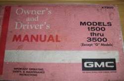 1972 GMC Suburban Owner's Manual