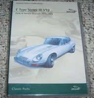 1974 Jaguar E-Type Series III V12 Parts Catalog & Service Manual DVD