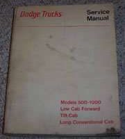 1972 Dodge Truck Models 500-1000 Service Manual