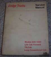 1974 Dodge Truck Models 500-1000 Service Manual