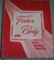 1971 Chevrolet Camaro Fisher Body Service Manual