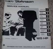 1971 Johnson 125 HP Outboard Motor Service Manual
