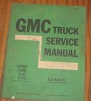 1971 GMC Truck 1500-3500, Suburban & Jimmy Service Manual