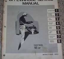 1971 Evinrude 18 HP Models Service Manual