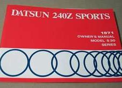 1971 Datsun 240Z Owner Operator User Guide Manual