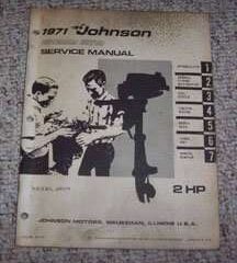 1971 Johnson 2 HP Outboard Motor Service Manual