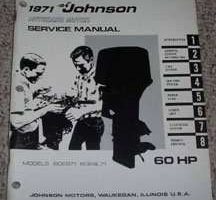 1971 Johnson 60 HP Outboard Motor Service Manual