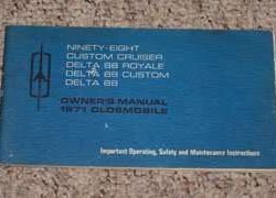 1971 Oldsmobile Custom Cruiser Owner's Manual