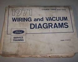 1971 Ford LTD Large Format Electrical Wiring Diagrams Manual