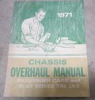 1971 Chevrolet Chevelle Chassis Overhaul Service Manual