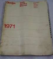 1971 Dodge Demon Body Service Manual