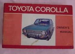 1971 Toyota Corolla Owner's Manual