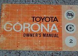 1971 Toyota Corona Owner's Manual