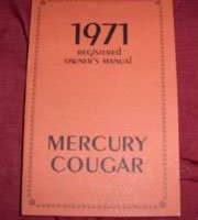 1971 Mercuy Cougar Owner's Manual