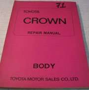 1972 Toyota Crown Body Service Repair Manual