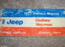 1971 Jeep Gladiator & Wagoneer Owner's Manual