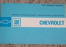 1971 Chevrolet Biscayne Owner's Manual