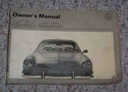 1971 Volkswagen Karmann Ghia Owner's Manual