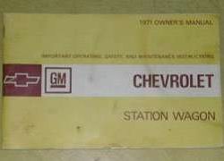 1971 Chevrolet Nomad Station Wagon Owner's Manual