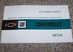 1971 Chevrolet Nova Owner's Manual