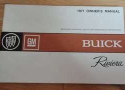 1971 Buick Riviera Owner's Manual