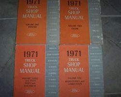 1971 Ford W-Series Truck Service Manual