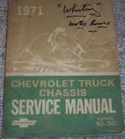 1971 Chevrolet Truck Chassis 10-30 Series Service Manual
