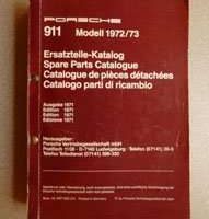 1972 Porsche 911 Parts Catalog
