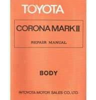 1972 Toyota Corona Mark II Body Service Repair Manual