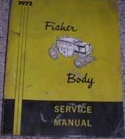 1972 Cadillac Deville Fisher Body Service Manual