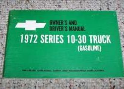 1972 Chevrolet Truck 10-30 Series Owner's Manual