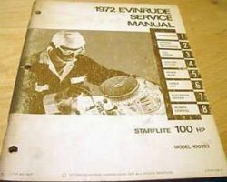 1972 Evinrude 100 HP Models Service Manual