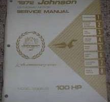 1972 Johnson 100 HP Outboard Motor Service Manual