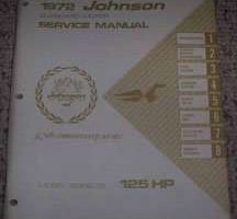 1972 Johnson 125 HP Outboard Motor Service Manual